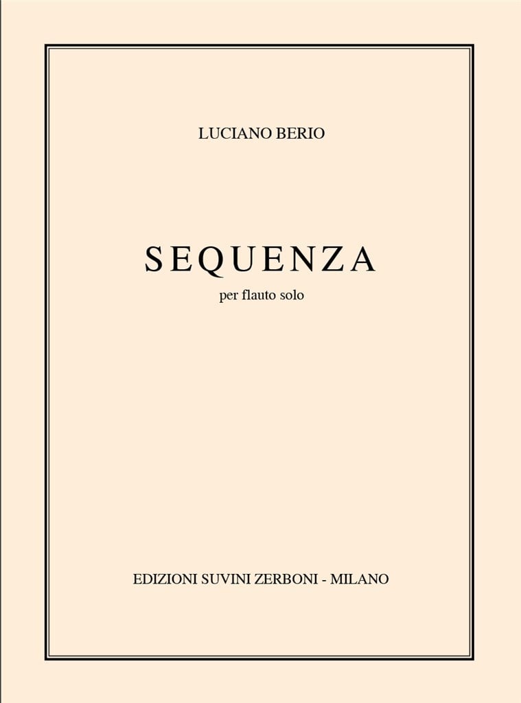 Sequenza (1958) Per Flauto Solo
